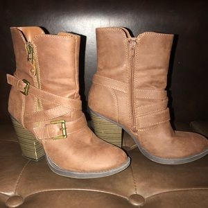 Brown booties